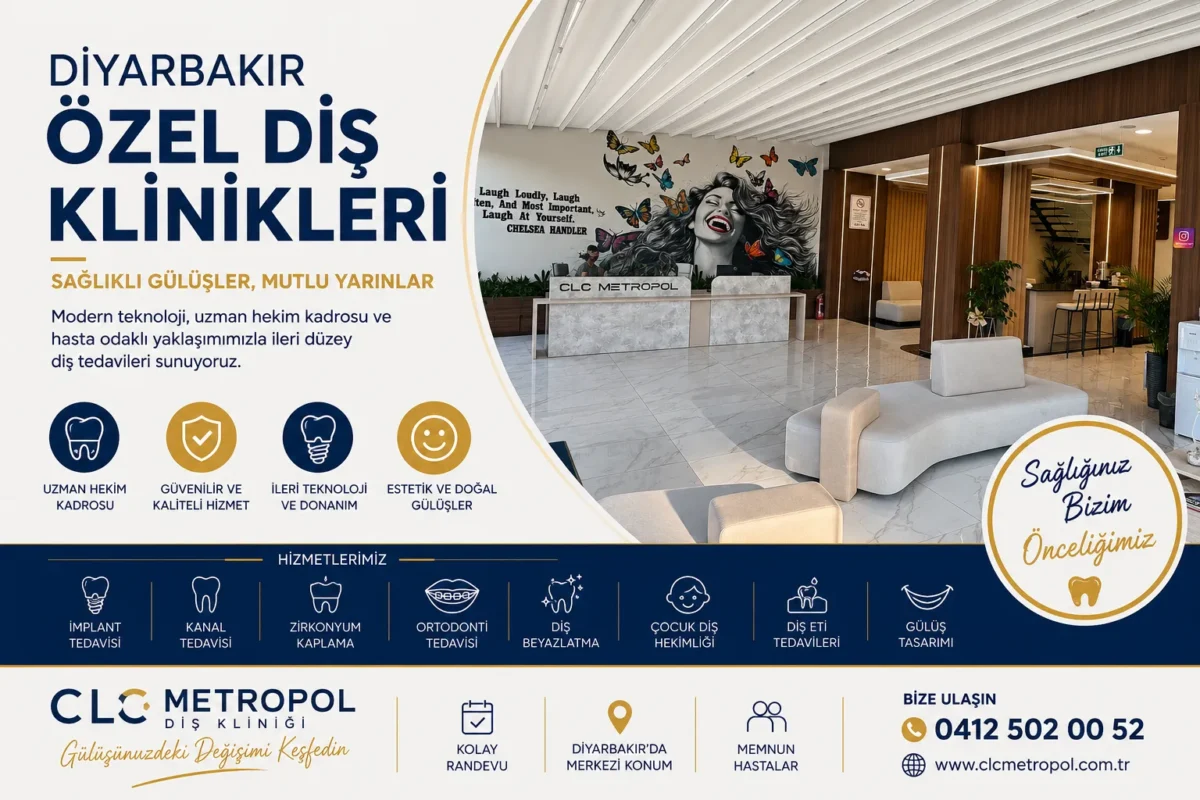 Diyarbakır özel diş klinikleri